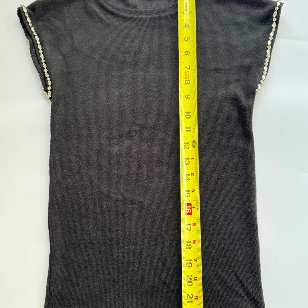 Zara Shirt Rhinestone Trim View 4